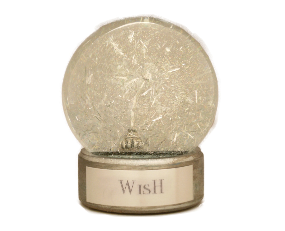 WISH snow globe, Camryn Forrest Designs 2015