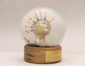 Happy Thoughts snow globe 2016 Camryn Forrest Designs, Denver, Colorado, USA